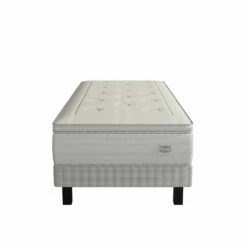 Ensemble Simmons 651 Ressorts Ensachés + Mousse Mémoire De Forme SW6 -Doublures De Lit Soldes 2024 ensemblesw6 matelas sommier 1place face fond blanc