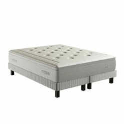 Ensemble Simmons 651 Ressorts Ensachés + Mousse Mémoire De Forme SW6 -Doublures De Lit Soldes 2024 ensemblesw6 matelas sommier double 3 4 fond blanc