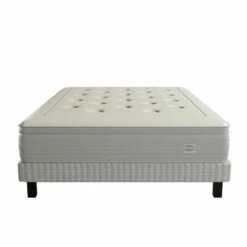 Ensemble Simmons 651 Ressorts Ensachés + Mousse Mémoire De Forme SW6 -Doublures De Lit Soldes 2024 ensemblesw6 matelas sommier face fond blanc