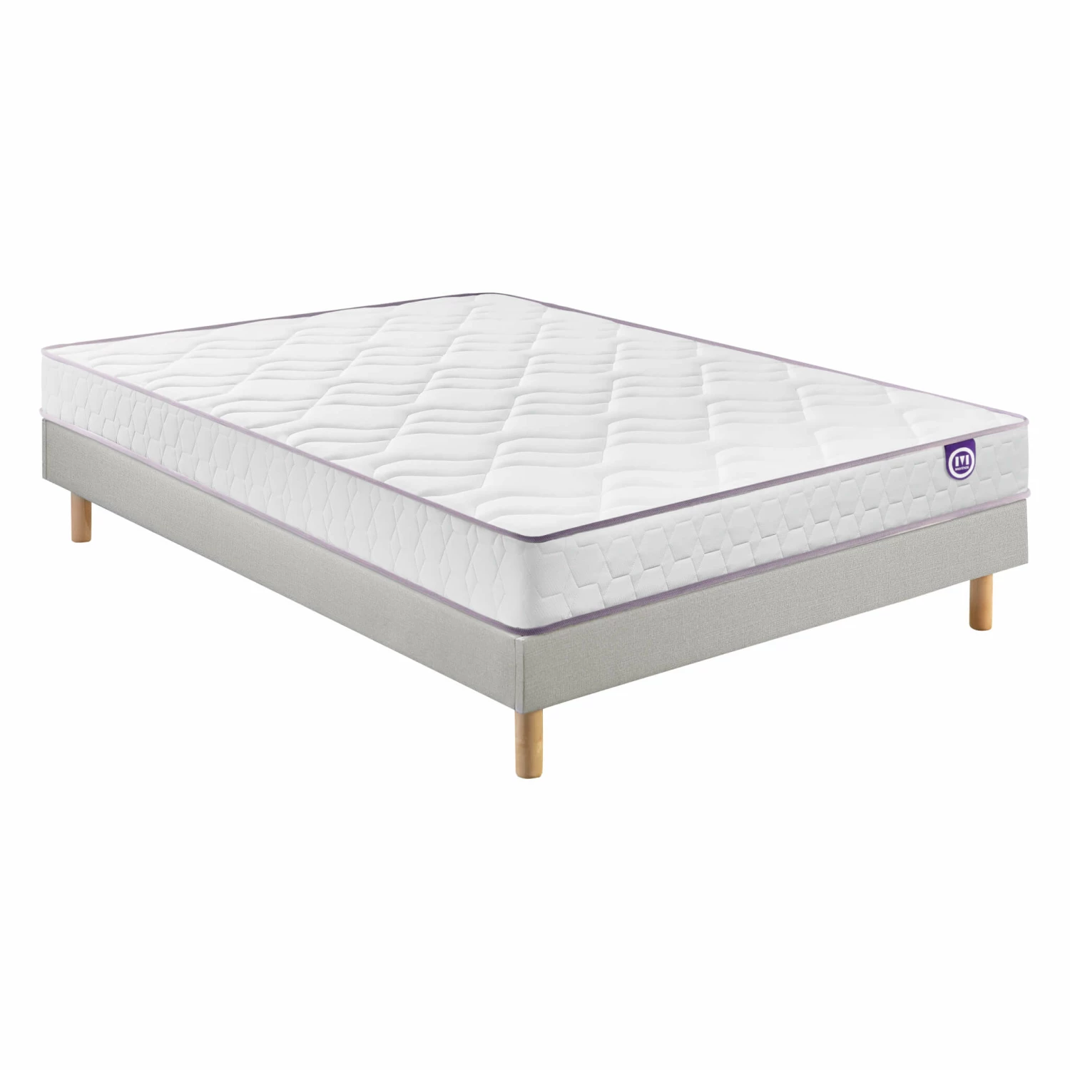 Ensemble Merinos Matelas Mousse Wise, Sommier En Kit Déco Et Pieds 3 Ensemble Merinos Matelas Mousse Wise, Sommier En Kit Déco Et Pieds
