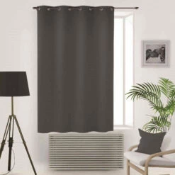 Rideau Occultant à œillets Flash Anthracite -Doublures De Lit Soldes 2024 flash anthracite 180