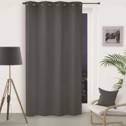 Rideau Occultant à œillets Flash Anthracite