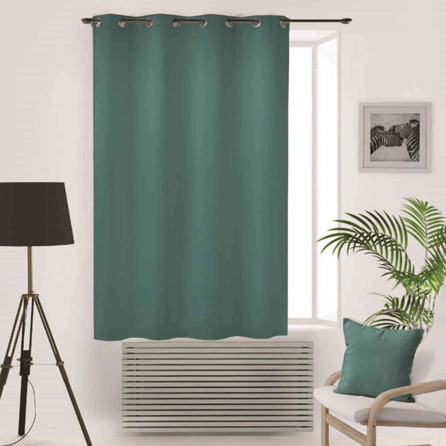 Rideau Occultant à œillets Flash Bleu Canard 4 Rideau Occultant à œillets Flash Bleu Canard – Image 2