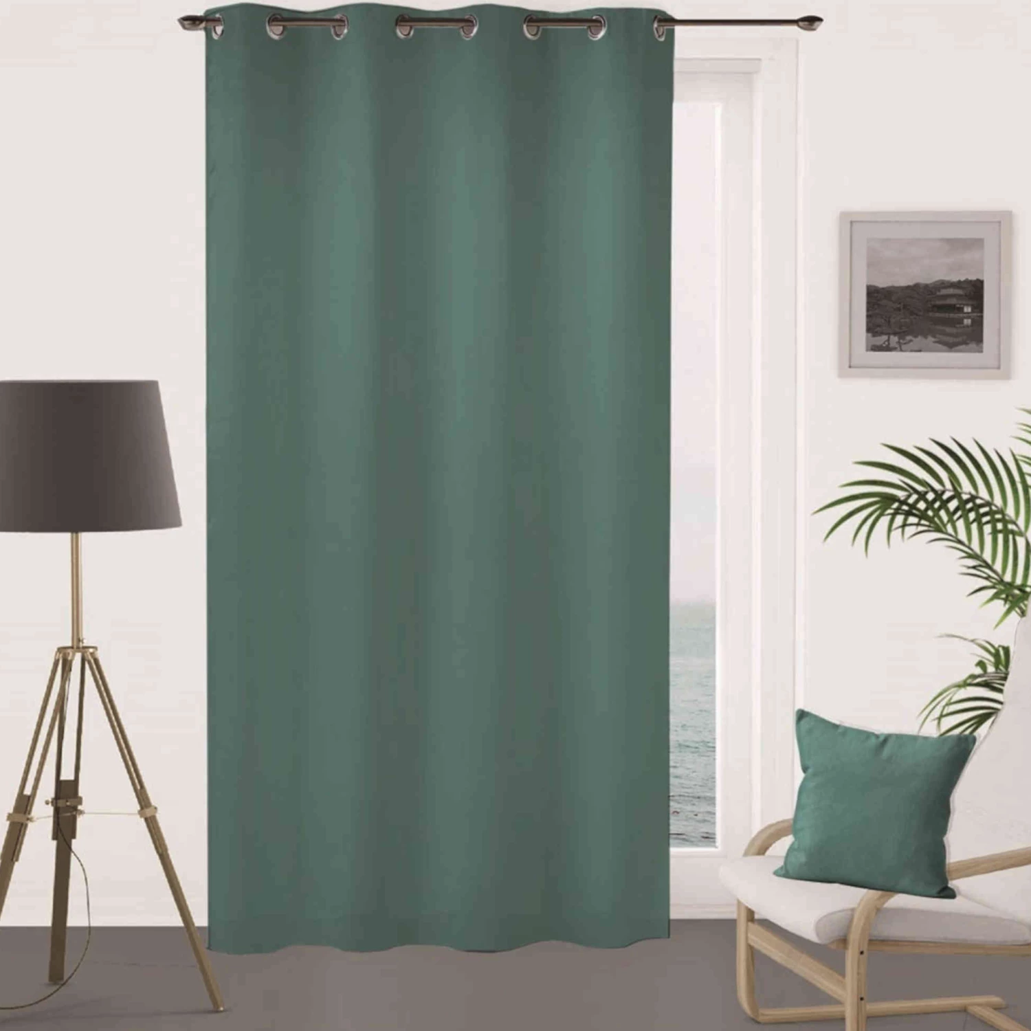 Rideau Occultant à œillets Flash Bleu Canard 3 Rideau Occultant à œillets Flash Bleu Canard