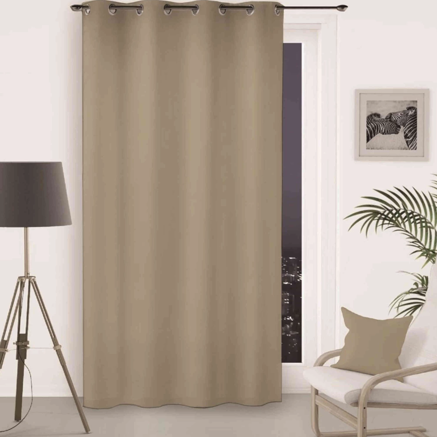 Rideau Occultant à œillets Flash Naturel 3 Rideau Occultant à œillets Flash Naturel