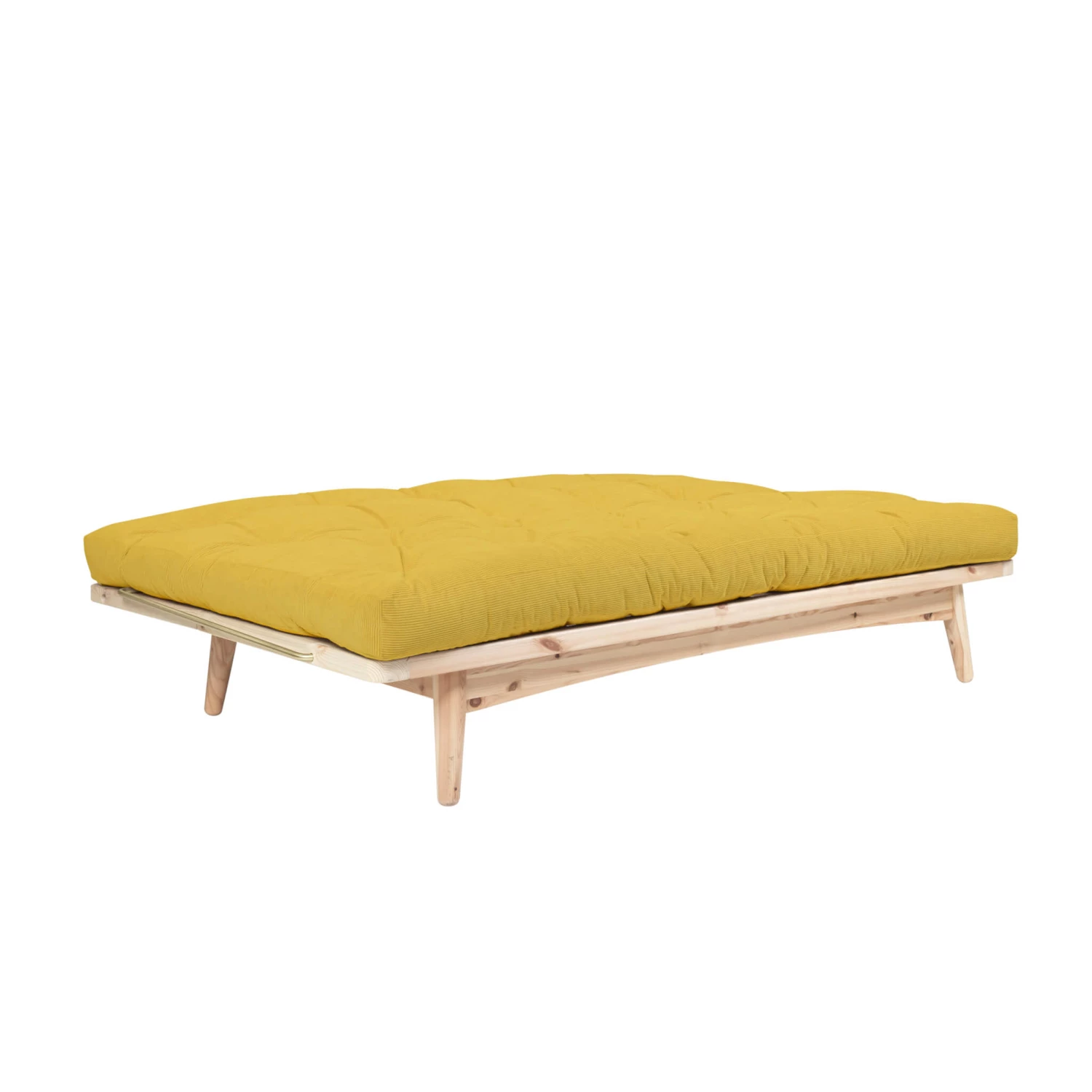 Banquette Ajustable FOLK En Pin Massif Naturel Avec Matelas Futon 130x190 6 Banquette Ajustable FOLK En Pin Massif Naturel Avec Matelas Futon 130x190 – Image 4