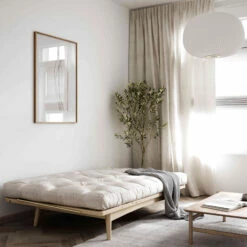 Banquette Ajustable FOLK En Pin Massif Naturel Avec Matelas Futon 130x190 14 Banquette Ajustable FOLK En Pin Massif Naturel Avec Matelas Futon 130x190 -Doublures De Lit Soldes 2024 folk naturel ambiance 1