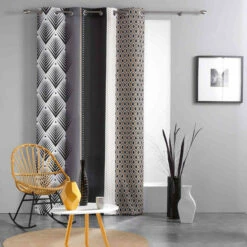 Rideau Galiléo Noir 140x260 Cm