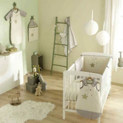 Gigoteuse Bébé 4 Saisons Coton Bio Pluie D'étoiles -Doublures De Lit Soldes 2024 gigoteuse b b 4 saisons pluie d toiles 1 2