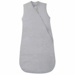 Gigoteuse Bébé été Double Gaze De Coton Bio 6/24 Mois -Doublures De Lit Soldes 2024 gigoteuse gris perle fond blanc 3