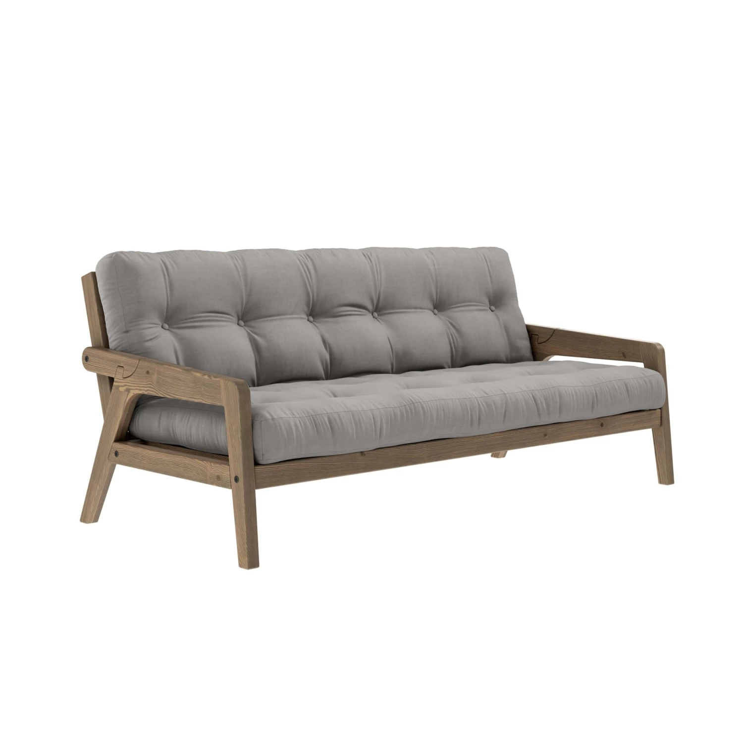 Banquette Ajustable GRAB En Pin Massif Foncé Avec Matelas Futon 130x190 11 Banquette Ajustable GRAB En Pin Massif Foncé Avec Matelas Futon 130x190 – Image 9