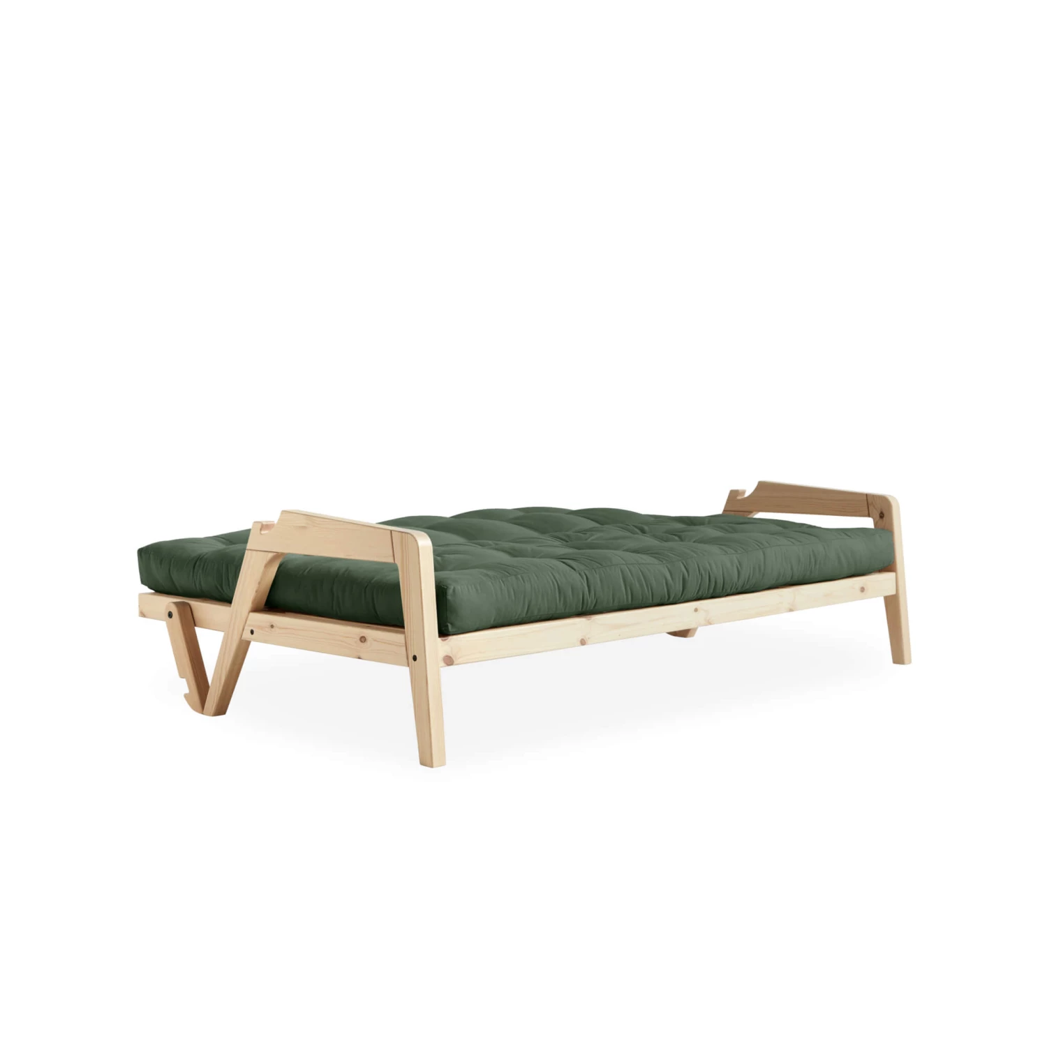 Banquette Ajustable GRAB En Pin Massif Naturel Avec Matelas Futon 130x190 6 Banquette Ajustable GRAB En Pin Massif Naturel Avec Matelas Futon 130x190 – Image 4