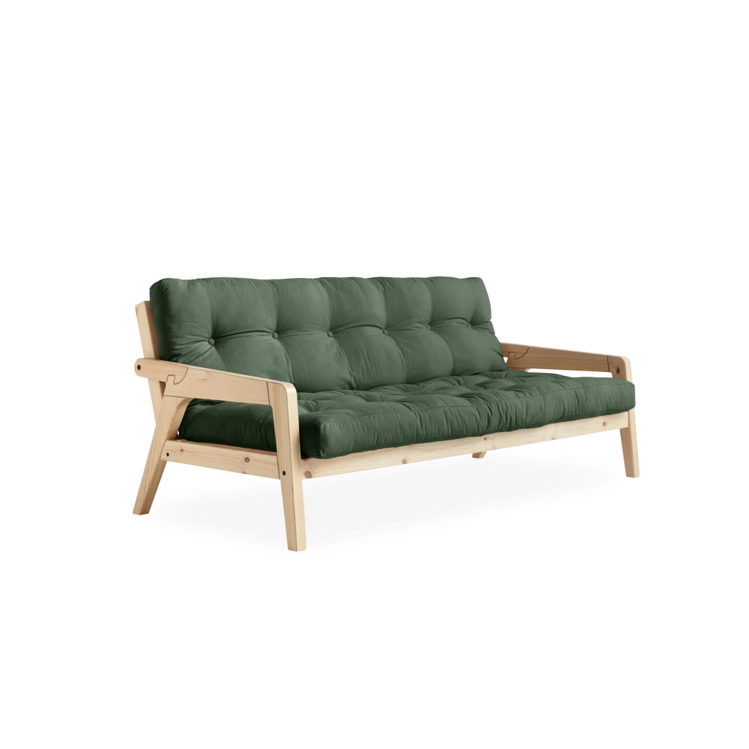 Banquette Ajustable GRAB En Pin Massif Naturel Avec Matelas Futon 130x190 3 Banquette Ajustable GRAB En Pin Massif Naturel Avec Matelas Futon 130x190