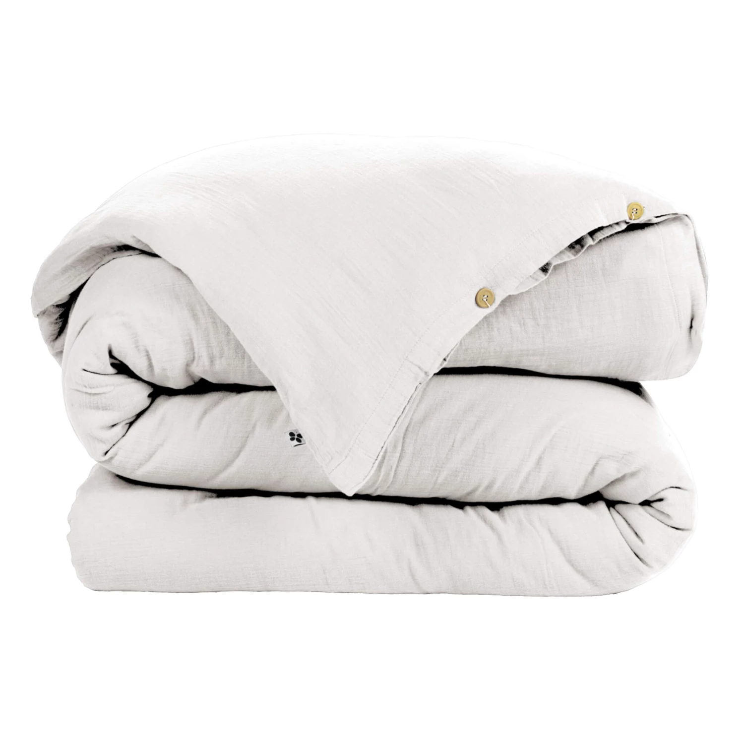 Housse De Couette Double Gaze De Coton Blanc 3 Housse De Couette Double Gaze De Coton Blanc