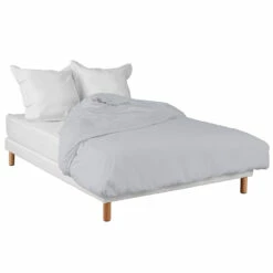 Housse De Couette Gris Souris 100% Coton