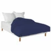 Housse De Couette Bleu Marine 100% Coton 2 Housse De Couette Bleu Marine 100% Coton -Doublures De Lit Soldes 2024 housse couette marine