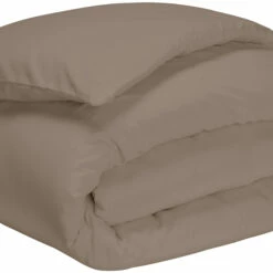 Housse De Couette Taupe 100% Coton Biologique 5 Housse De Couette Taupe 100% Coton Biologique -Doublures De Lit Soldes 2024 housse couette coton bio taupe fond blanc 2