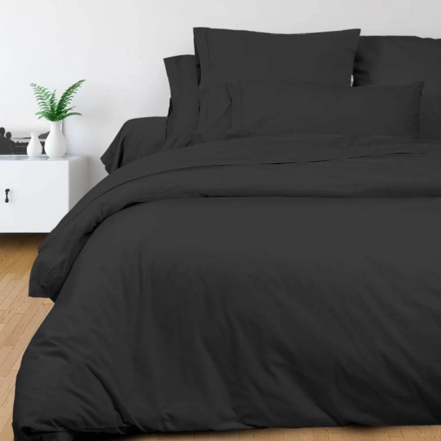Housse De Couette Percale Anthracite 3 Housse De Couette Percale Anthracite