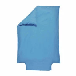 Housse De Couette Bébé 100% Coton Bio 100x140 -Doublures De Lit Soldes 2024 housse de couette bleunordique fond blanc