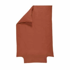 Housse De Couette Bébé 100% Coton Bio 100x140 -Doublures De Lit Soldes 2024 housse de couette brique fond blanc