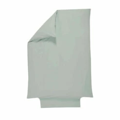 Housse De Couette Bébé 100% Coton Bio 100x140 -Doublures De Lit Soldes 2024 housse de couette celadon fond blanc