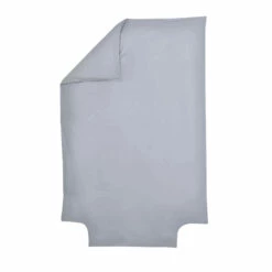 Housse De Couette Bébé 100% Coton Bio 100x140 -Doublures De Lit Soldes 2024 housse de couette grisfonce fond blanc