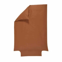 Housse De Couette Bébé 100% Coton Bio 100x140 -Doublures De Lit Soldes 2024 housse de couette rouille fond blanc