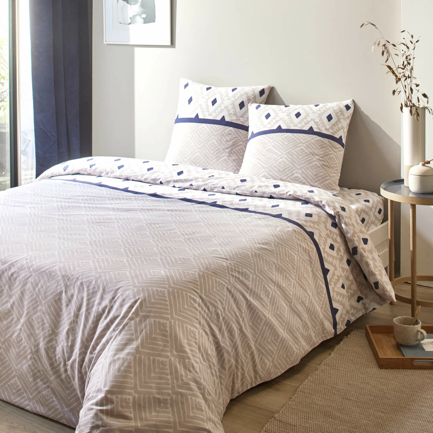 Parure De Lit Kathy Gris 240x220 3 Parure De Lit Kathy Gris 240x220