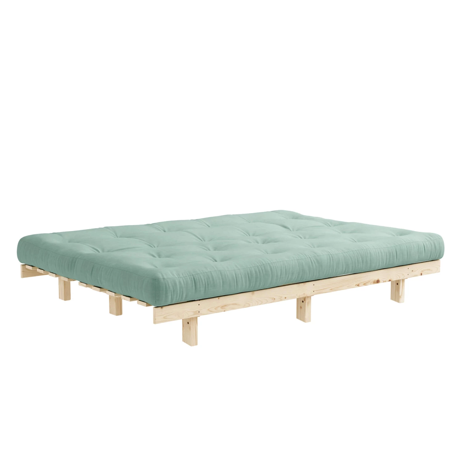 Banquette Ajustable LEAN En Pin Massif Naturel Avec Matelas Futon 130x190 4 Banquette Ajustable LEAN En Pin Massif Naturel Avec Matelas Futon 130x190 – Image 2