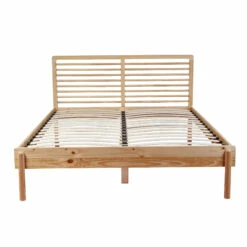 Lit En Bois Massif Avec Sommier 140x190 - LT17002 9 Lit En Bois Massif Avec Sommier 140x190 - LT17002 -Doublures De Lit Soldes 2024 lit adulte 140x190 fond blanc 2 1