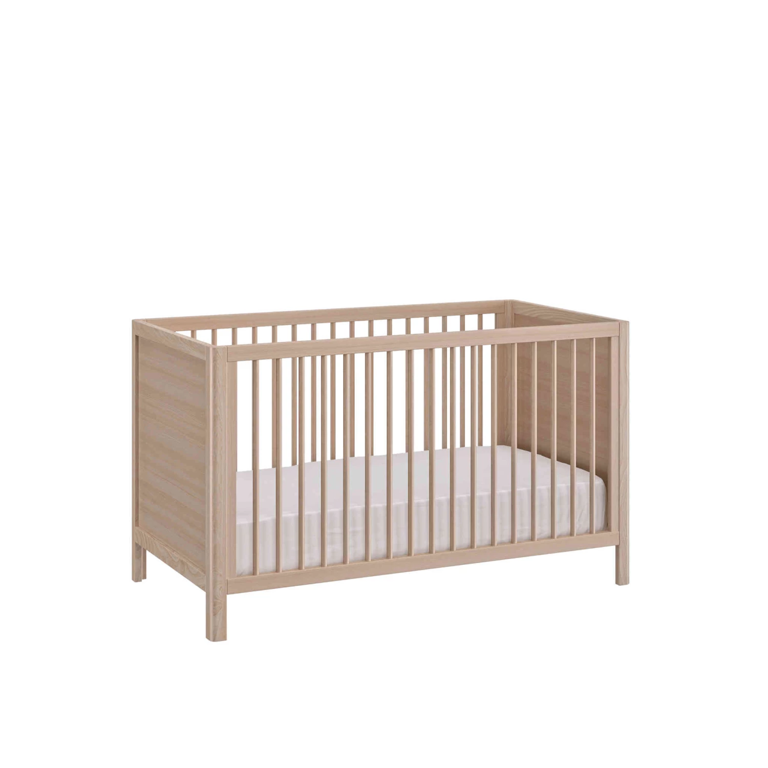 Lit Bébé à Barreaux En Bois Imitation Chêne Clair 70x140 Avec Pans 140 Cm - LT5050-2 3 Lit Bébé à Barreaux En Bois Imitation Chêne Clair 70x140 Avec Pans 140 Cm - LT5050-2