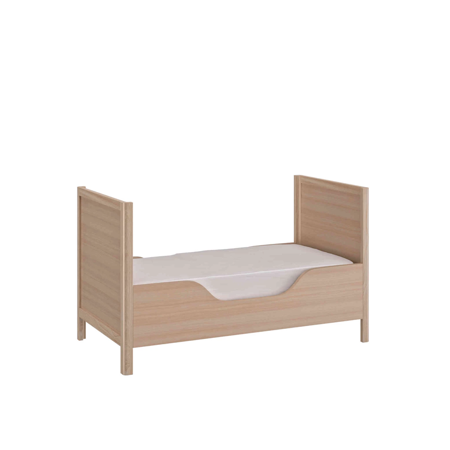 Lit Bébé à Barreaux En Bois Imitation Chêne Clair 70x140 Avec Pans 140 Cm - LT5050-2 4 Lit Bébé à Barreaux En Bois Imitation Chêne Clair 70x140 Avec Pans 140 Cm - LT5050-2 – Image 2