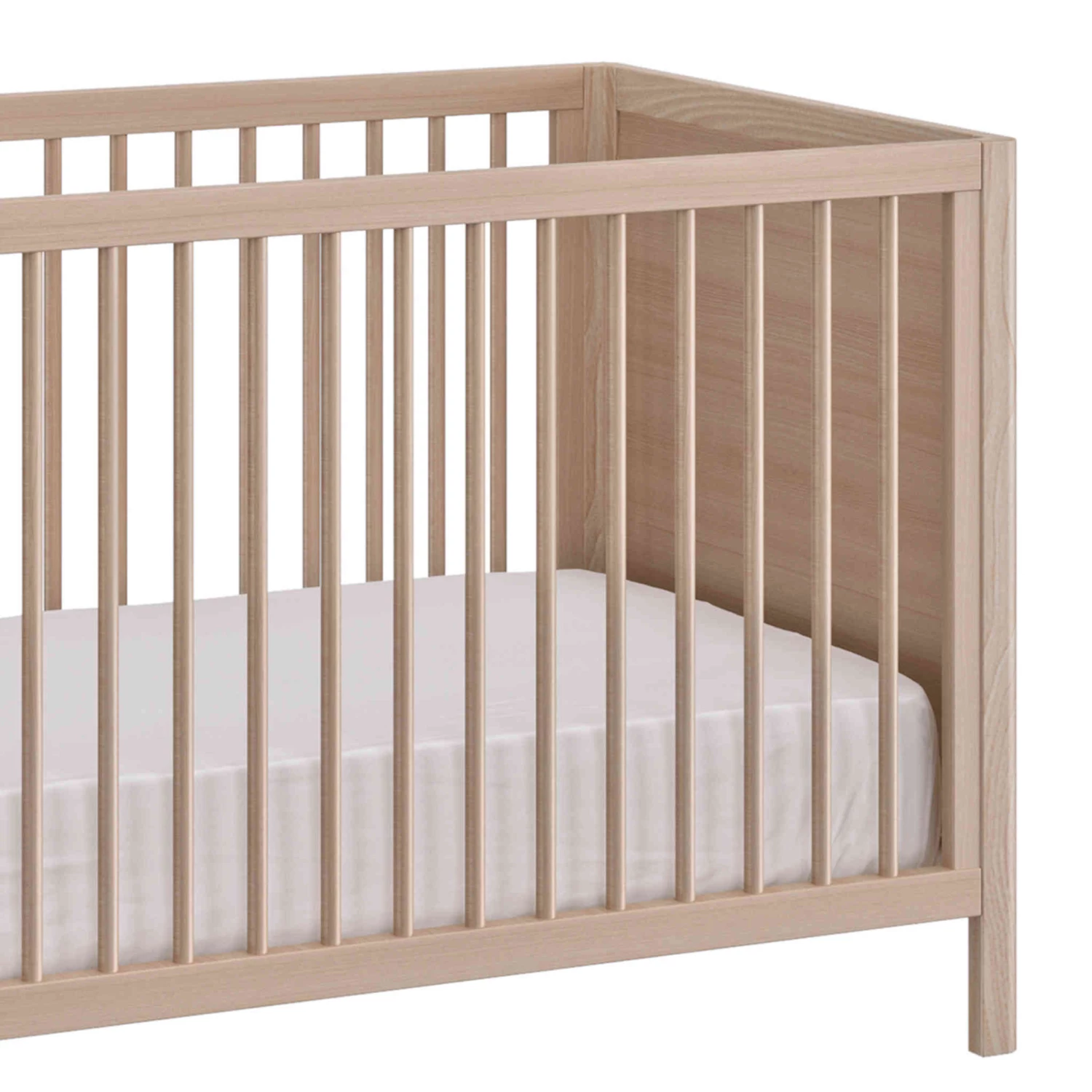 Lit Bébé à Barreaux En Bois Imitation Chêne Clair 70x140 Avec Pans 140 Cm - LT5050-2 8 Lit Bébé à Barreaux En Bois Imitation Chêne Clair 70x140 Avec Pans 140 Cm - LT5050-2 – Image 6