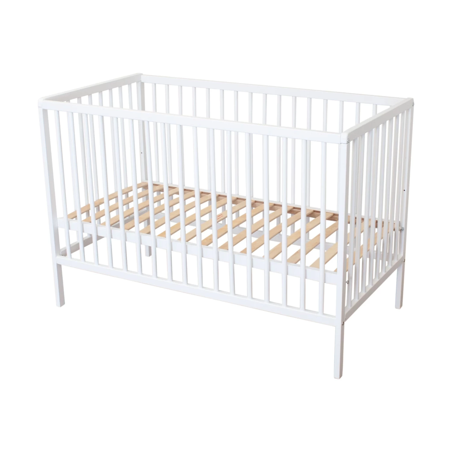 Lit Bébé à Barreaux En Bois Massif Avec Sommier Réglable En Hauteur 120x60 4 Lit Bébé à Barreaux En Bois Massif Avec Sommier Réglable En Hauteur 120x60 – Image 2