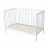 Lit Bébé à Barreaux En Bois Massif Avec Sommier Réglable En Hauteur 120x60 2 Lit Bébé à Barreaux En Bois Massif Avec Sommier Réglable En Hauteur 120x60 -Doublures De Lit Soldes 2024 lit b b barreaux profil niveau 3 fond blanc 1