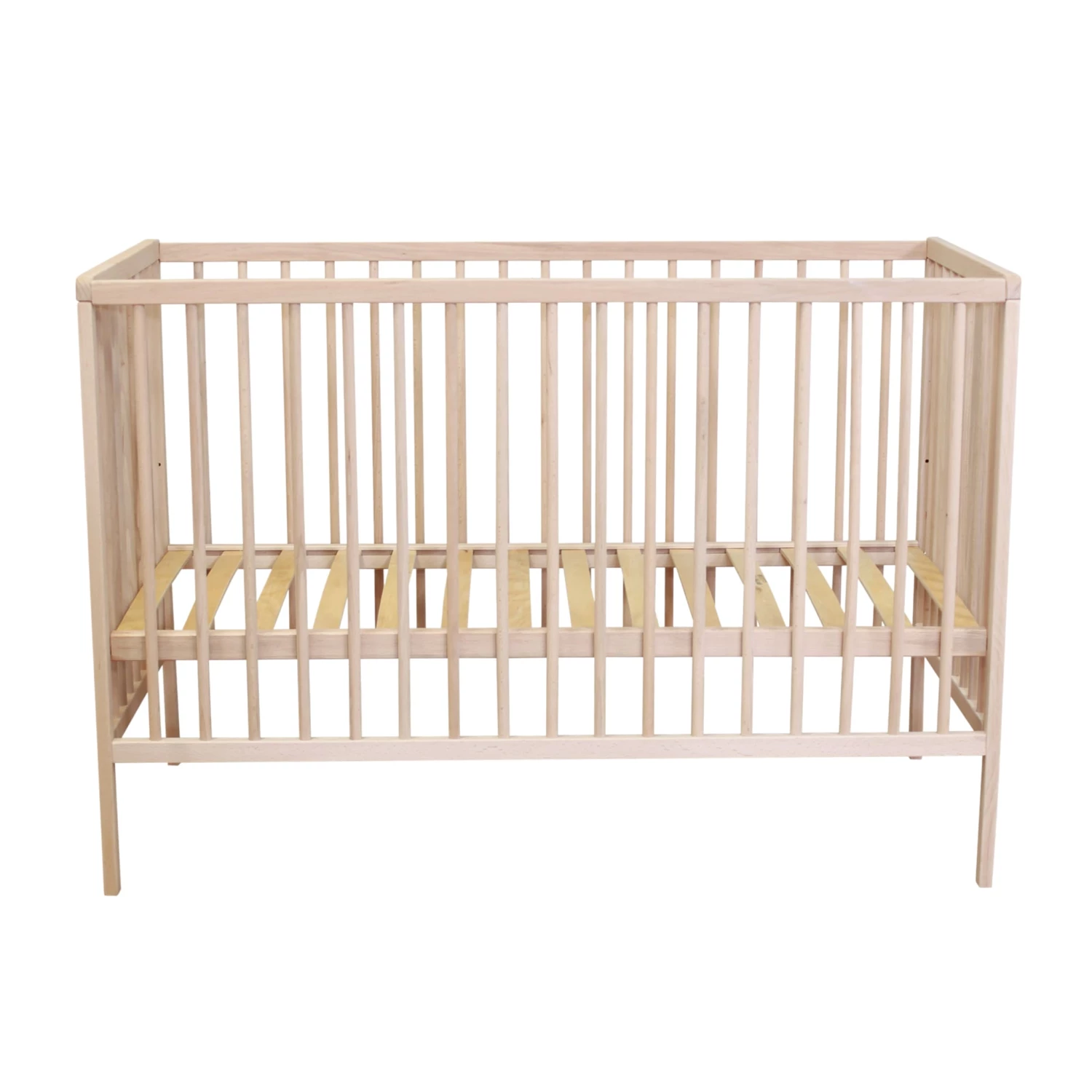 Lit Bébé à Barreaux En Bois Massif Avec Sommier Réglable En Hauteur 120x60 11 Lit Bébé à Barreaux En Bois Massif Avec Sommier Réglable En Hauteur 120x60 – Image 9