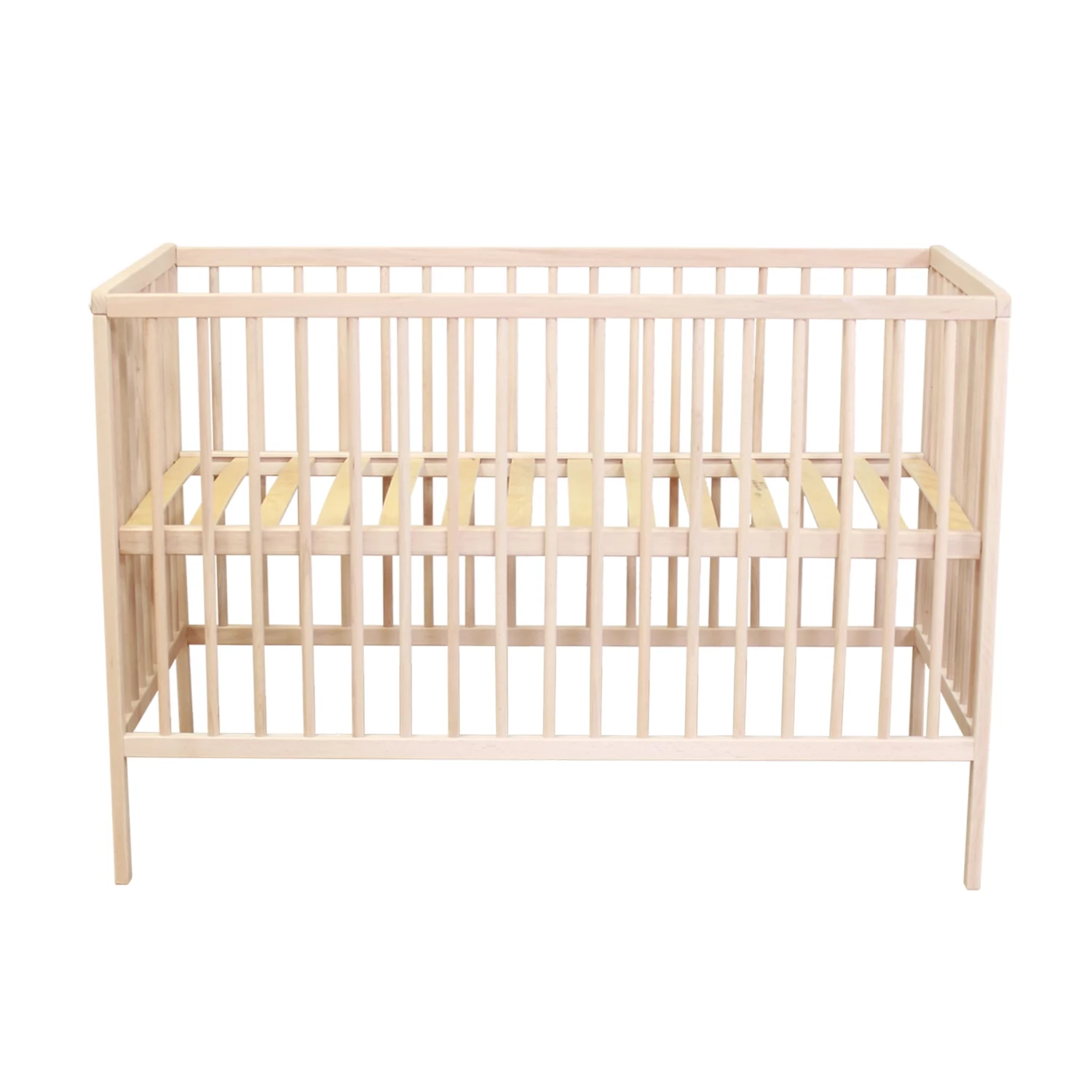 Lit Bébé à Barreaux En Bois Massif Avec Sommier Réglable En Hauteur 120x60 12 Lit Bébé à Barreaux En Bois Massif Avec Sommier Réglable En Hauteur 120x60 – Image 10