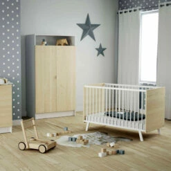 Lit Bébé En Bois Massif Avec Sommier Réglable CARNAVAL 60x120 8 Lit Bébé En Bois Massif Avec Sommier Réglable CARNAVAL 60x120 -Doublures De Lit Soldes 2024 lit bb carnaval blanc hetre 60x120 ambiance