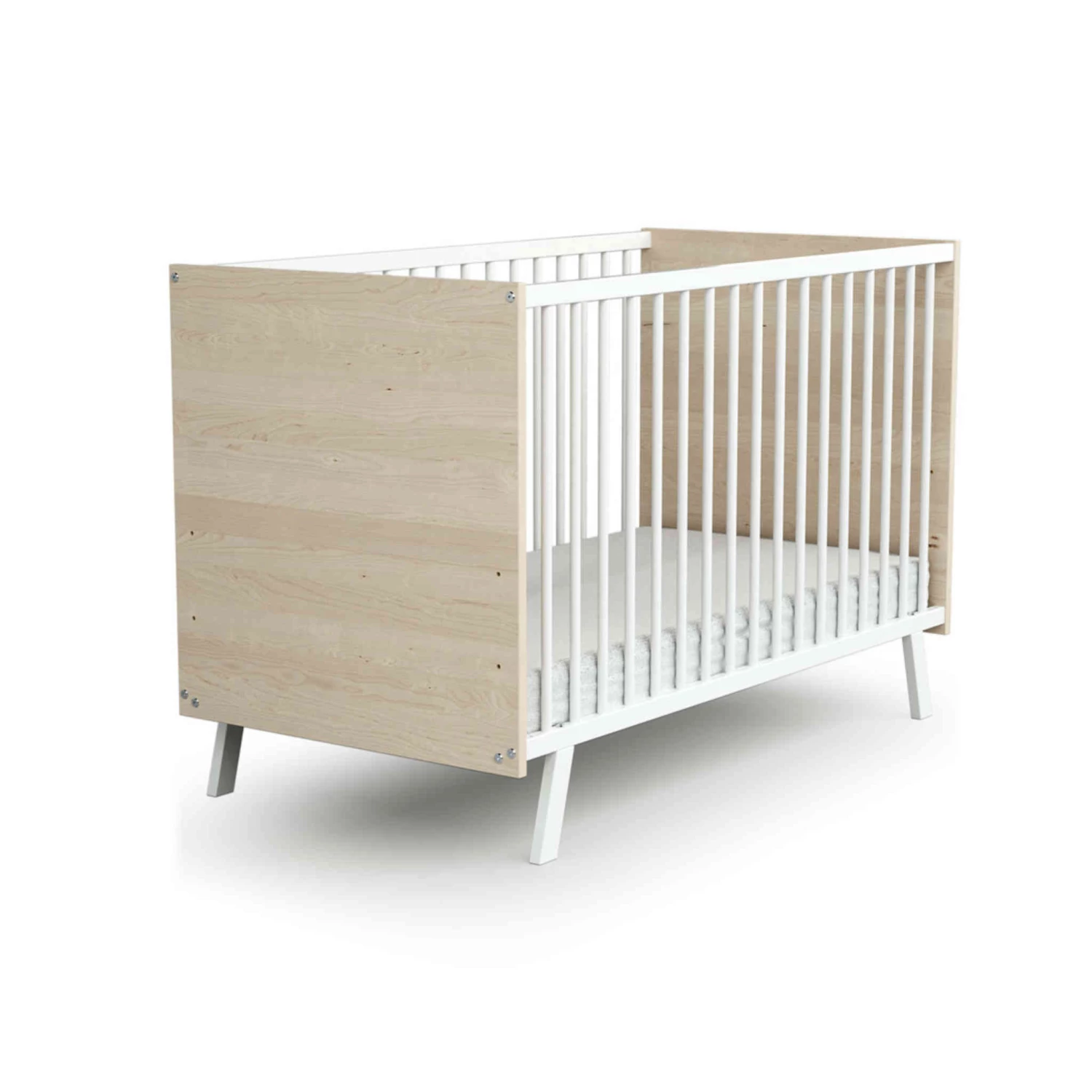 Lit Bébé En Bois Massif Avec Sommier Réglable CARNAVAL 60x120 2 Lit Bébé En Bois Massif Avec Sommier Réglable CARNAVAL 60x120