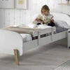 Lit Enfant 90x200 Blanc Avec Sommier Et Barrière - Terre De Nuit 1 Lit Enfant 90x200 Blanc Avec Sommier Et Barrière - Terre De Nuit -Doublures De Lit Soldes 2024 lit kiddy blanc barri re