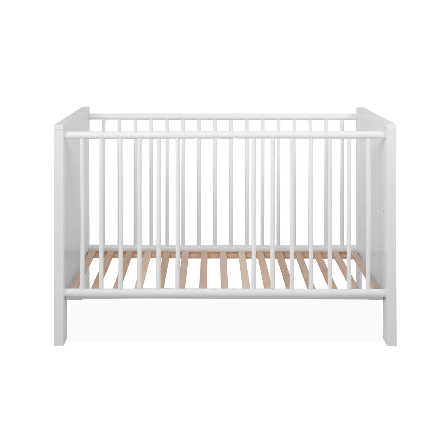 Lit Bébé à Barreaux En Bois Blanc - LT7084 6 Lit Bébé à Barreaux En Bois Blanc - LT7084 – Image 4