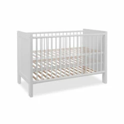 Lit Bébé à Barreaux En Bois Blanc - LT7084 10 Lit Bébé à Barreaux En Bois Blanc - LT7084 -Doublures De Lit Soldes 2024 lit landwood fond blanc 5