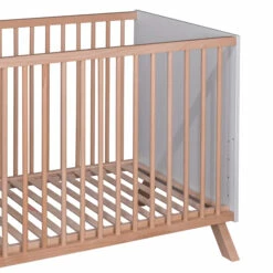 Lit Bébé En Bois Massif Blanc Et Naturel Style Scandinave 60x120 9 Lit Bébé En Bois Massif Blanc Et Naturel Style Scandinave 60x120 -Doublures De Lit Soldes 2024 lit mati fond blanc 3