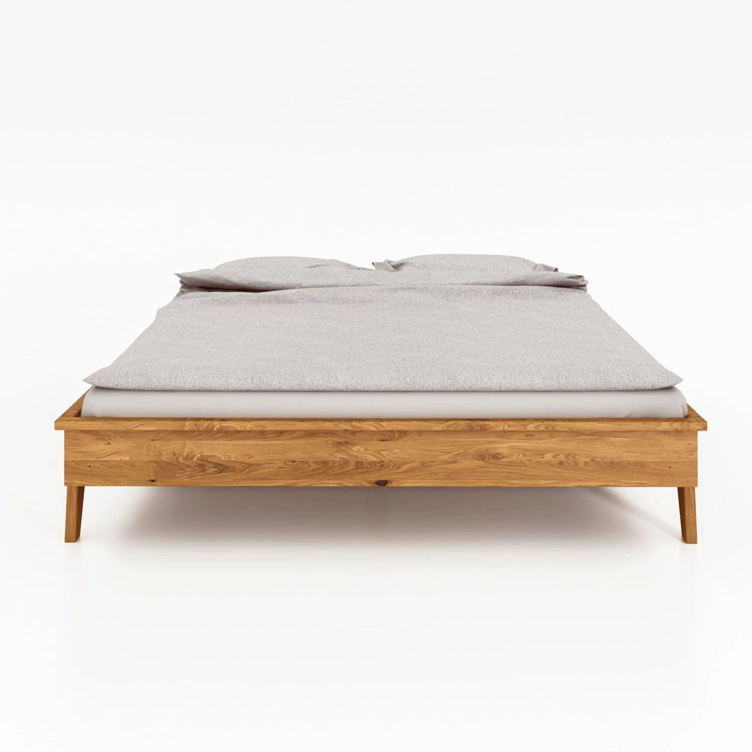 Lit Avec Pieds Inclinés En Chêne Massif Clair - LT36003 5 Lit Avec Pieds Inclinés En Chêne Massif Clair - LT36003 – Image 3