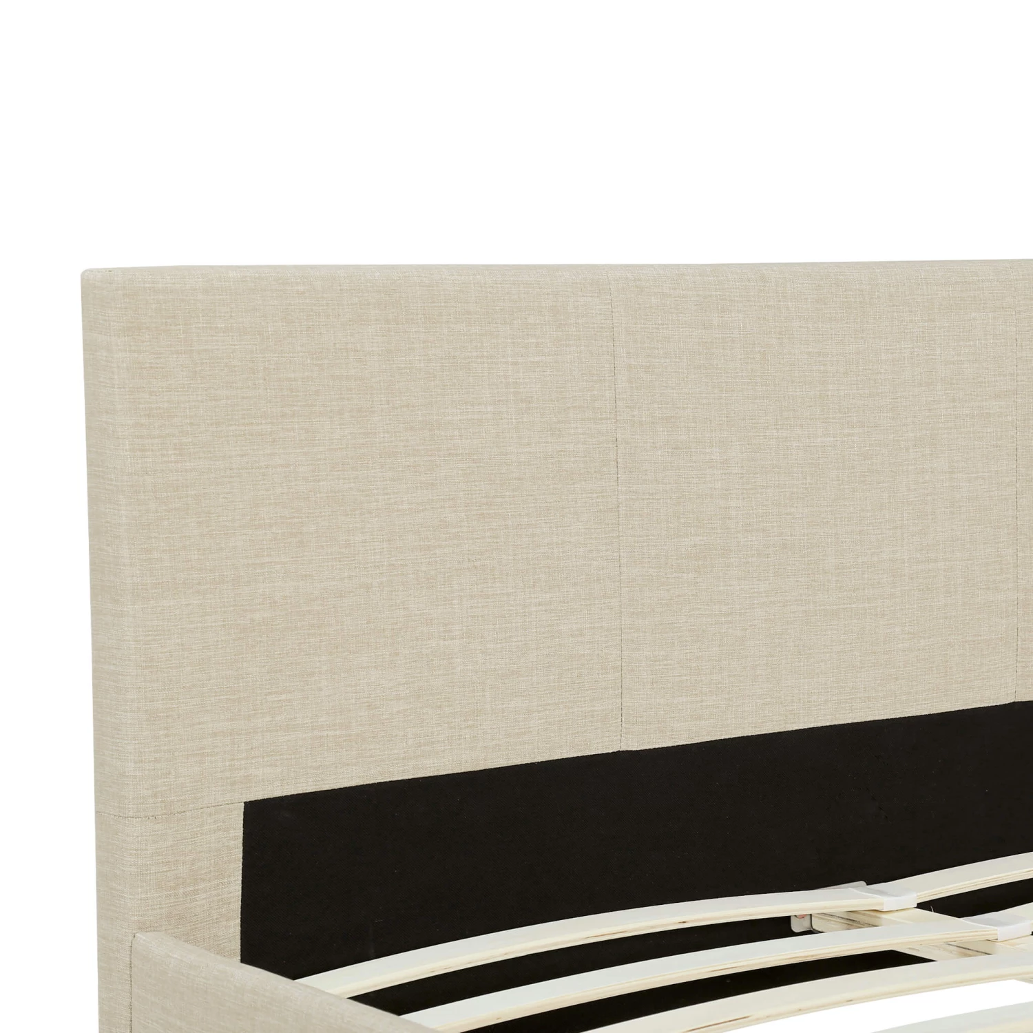 Lit En Bois Avec Tête De Lit Tissu Naturel - LT17020 5 Lit En Bois Avec Tête De Lit Tissu Naturel - LT17020 – Image 3