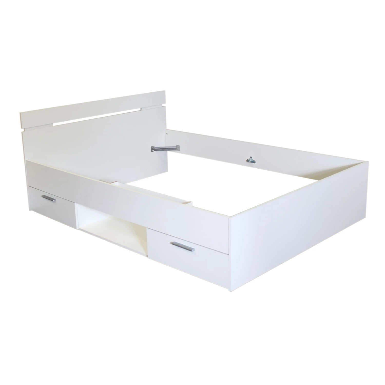 Lit Tiroirs Blanc Perle 3 Lit Tiroirs Blanc Perle