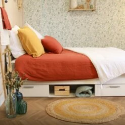 Lit Tiroirs Blanc Perle 15 Lit Tiroirs Blanc Perle -Doublures De Lit Soldes 2024 lit tiroir ambiance 2 1