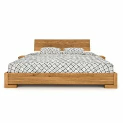 Lit Avec Tête De Lit Intégrée Et 2 Chevets En Chêne Massif Clair - LT36008 14 Lit Avec Tête De Lit Intégrée Et 2 Chevets En Chêne Massif Clair - LT36008 -Doublures De Lit Soldes 2024 lit vento face fond blanc 5