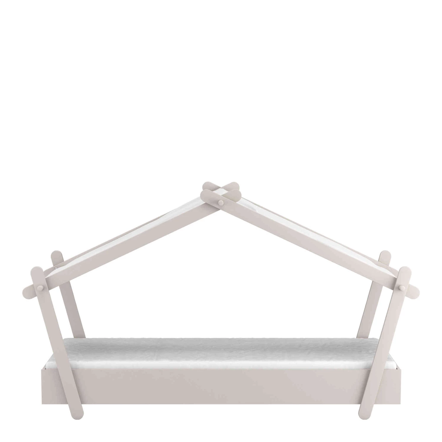 Lit Enfant Cabane 90x200 En Bois Gris Clair - LI170 6 Lit Enfant Cabane 90x200 En Bois Gris Clair - LI170 – Image 4