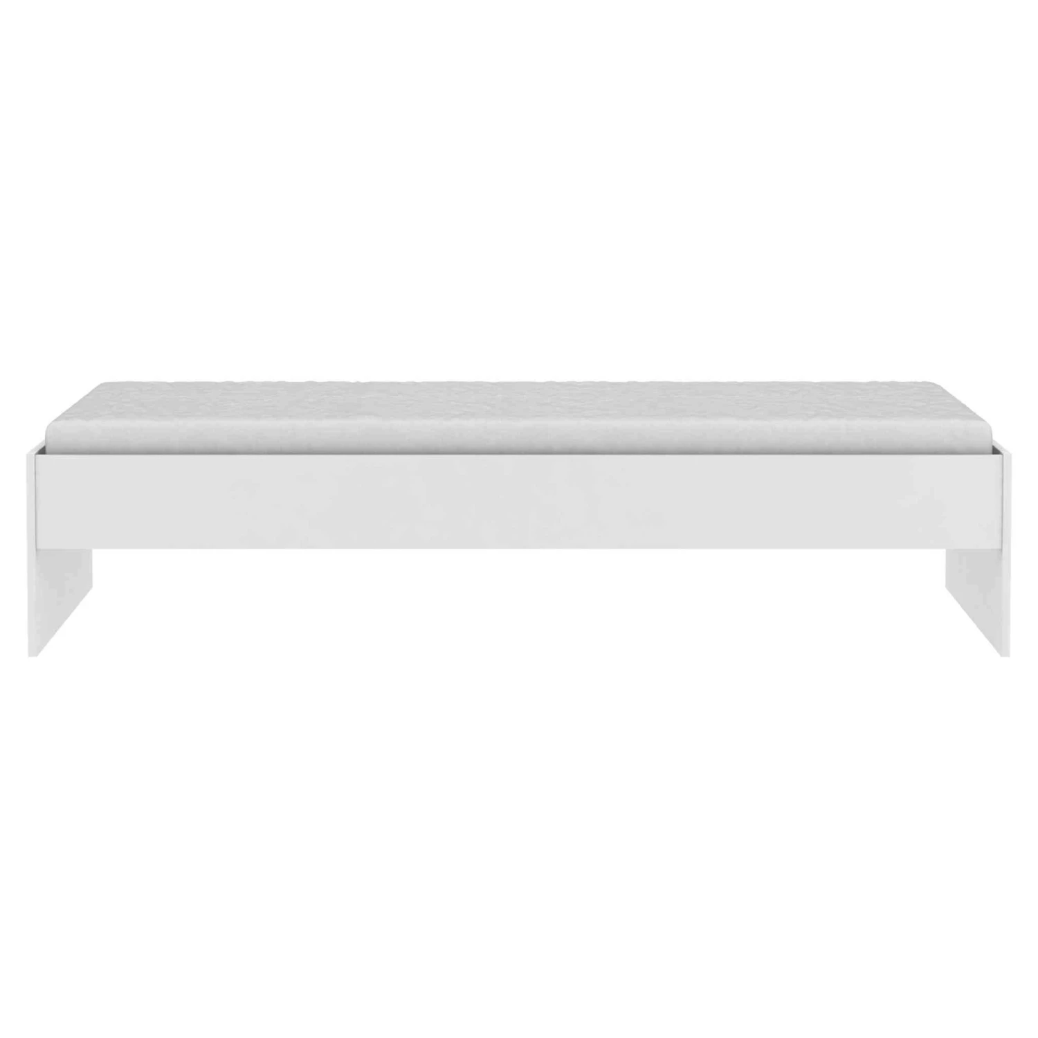 Lit Enfant 90x200 En Bois Blanc Mat - LI168 3 Lit Enfant 90x200 En Bois Blanc Mat - LI168
